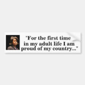 Michelle Obama Bumpersticker (Voorkant)