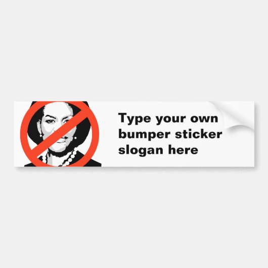 Michelle Obama Bumpersticker (Voorkant)