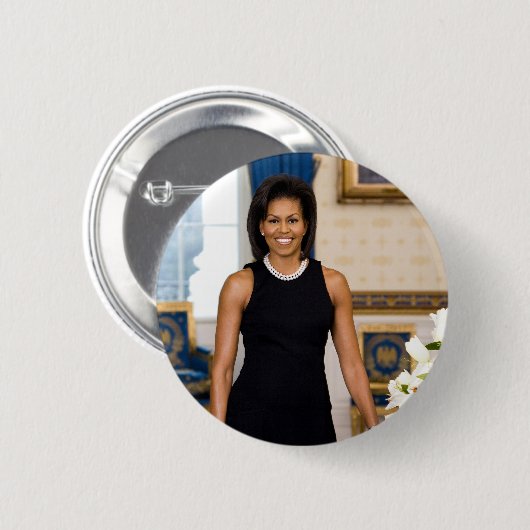 Michelle Obama Button (Voorkant /achterkant)