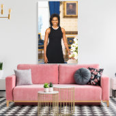 Michelle Obama Canvas Print (Insitu (Woonkamer))