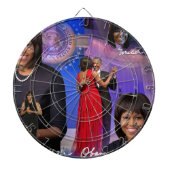 Michelle Obama Dartbord (Voorkant)
