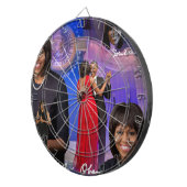 Michelle Obama Dartbord (Voorkant Rechts)