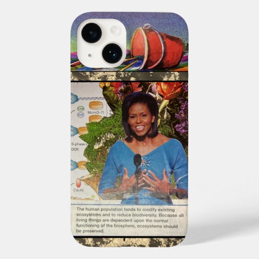 Michelle Obama DEI Biodiversity Economics Quote Case-Mate iPhone Case (Achterkant)