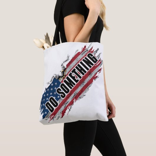 MICHELLE OBAMA: "DOE IETS" CANVAS TAS (Dichtbij)