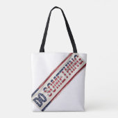 MICHELLE OBAMA DOET 'IETS' Canvas tas (Achterkant)