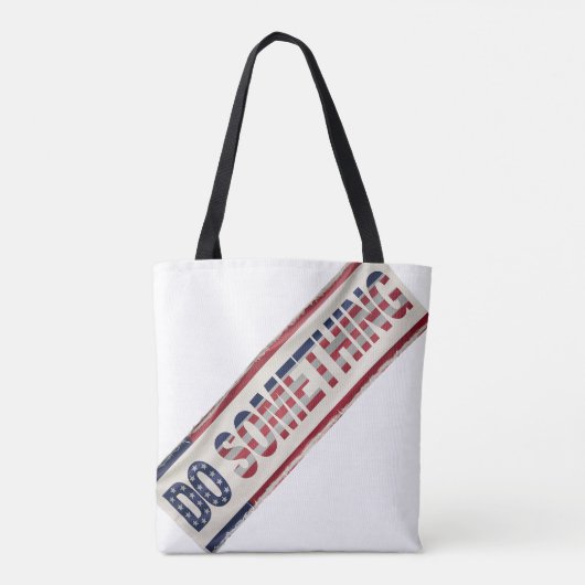 MICHELLE OBAMA DOET 'IETS' Canvas tas (Achterkant)