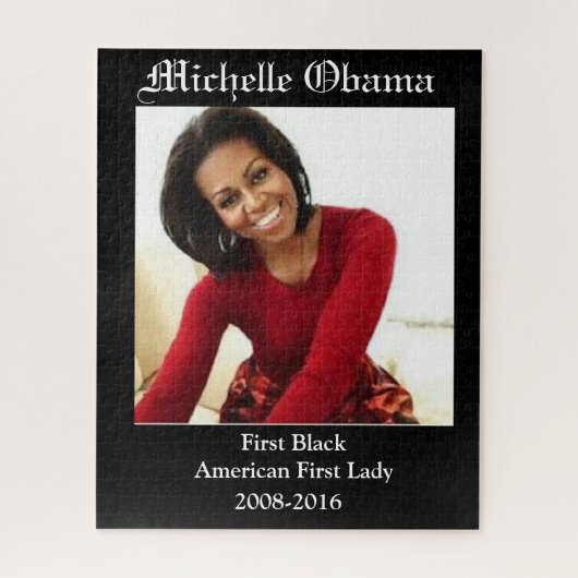 MICHELLE OBAMA EERSTE BLACK EERSTE LADY LEGPUZZEL (Verticaal)