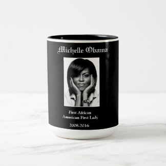 MICHELLE OBAMA EERSTE BLACK EERSTE LADY TWEEKLEURIGE KOFFIEMOK