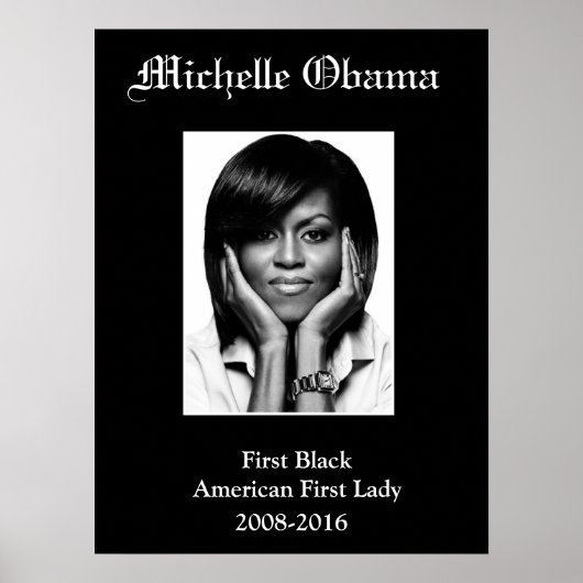 MICHELLE OBAMA EERSTE BLACK FIRST LADY poster (Voorkant)
