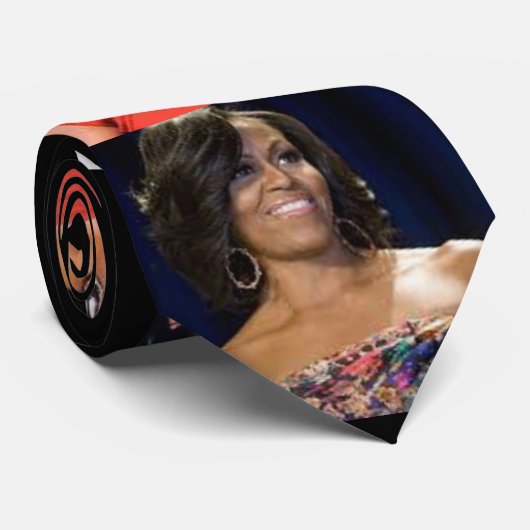 MICHELLE OBAMA EERSTE BLACK FIRST LADY stropdas (Opgerold)
