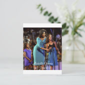 Michelle Obama en Daughters Briefkaart (Staand voorkant)