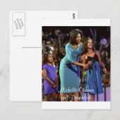 Michelle Obama en Daughters Briefkaart (Voorkant / Achterkant)