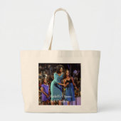 Michelle Obama en Daughters Grote Tote Bag (Voorkant)
