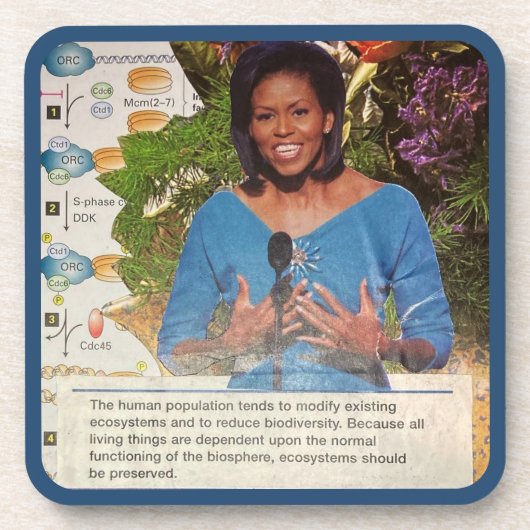 Michelle Obama Environmental Social Justice Boss Bier Onderzetter (Voorkant)