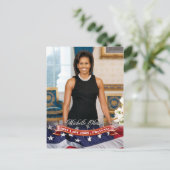 Michelle Obama, First Lady of the U.S. Briefkaart (Staand voorkant)