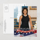 Michelle Obama, First Lady of the U.S. Briefkaart (Voorkant / Achterkant)