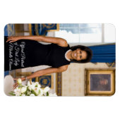 Michelle Obama Flexibele Fotomagneet Magneet (Horizontaal)