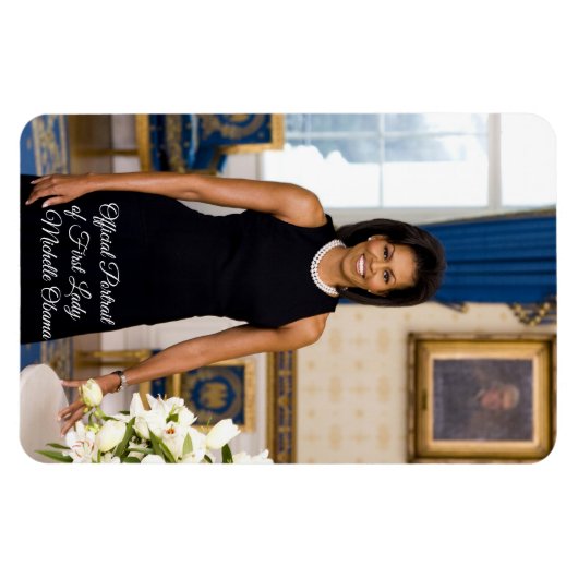 Michelle Obama Flexibele Fotomagneet Magneet (Horizontaal)