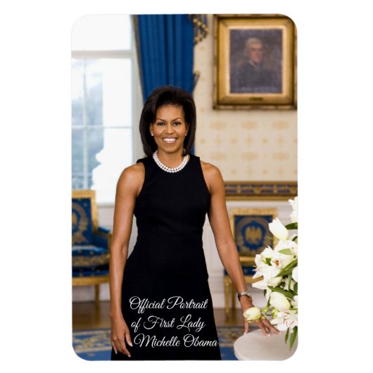Michelle Obama Flexibele Fotomagneet Magneet (Verticaal)