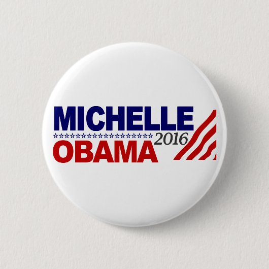 Michelle Obama For President 2016 Ronde Button 5,7 Cm (Voorkant)
