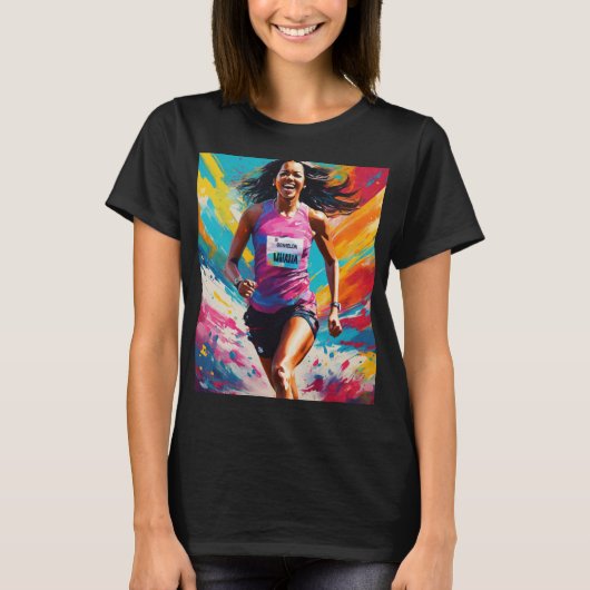 Michelle Obama gaat hardlopen T-shirt (Voorkant)