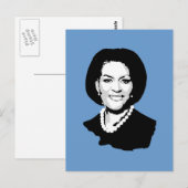 Michelle Obama Gear Briefkaart (Voorkant / Achterkant)