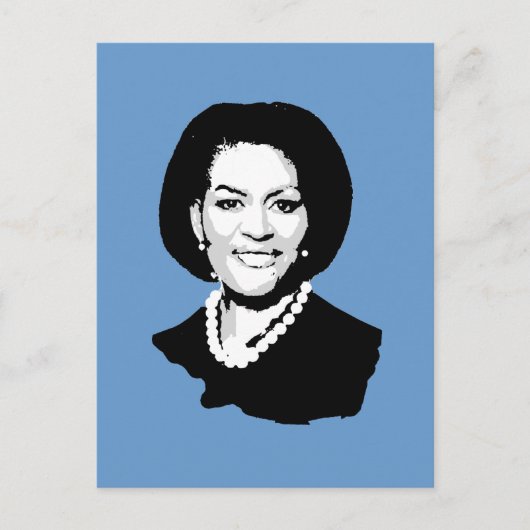 Michelle Obama Gear Briefkaart (Voorkant)