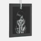 MICHELLE OBAMA GLAS ORNAMENT (Voorkant Rechts)