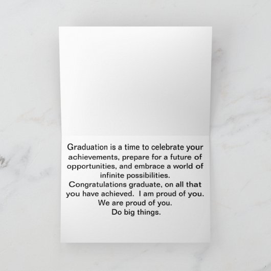 Michelle Obama-Graduation Card Kaart (Binnen)
