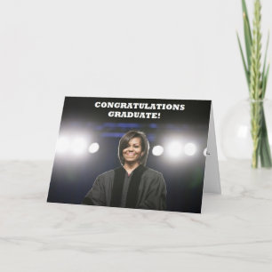 Michelle Obama-Graduation Card Kaart