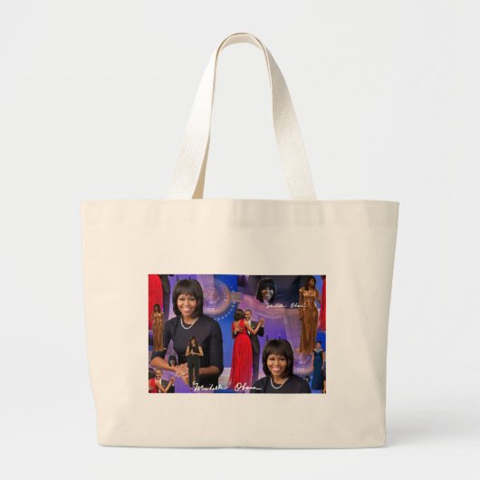 Michelle Obama Grote Tote Bag (Voorkant)