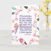 Michelle Obama heeft de Kaart van Galentine gecite (Gele Bloem)