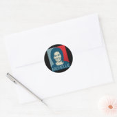 MICHELLE OBAMA HOOP - PNG.NL RONDE STICKER (Envelop)