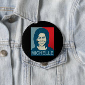 MICHELLE OBAMA HOPE -.png Ronde Button 4,0 Cm (In situ)