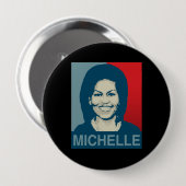 MICHELLE OBAMA HOPE -.png Ronde Button 4,0 Cm (Voorkant /achterkant)