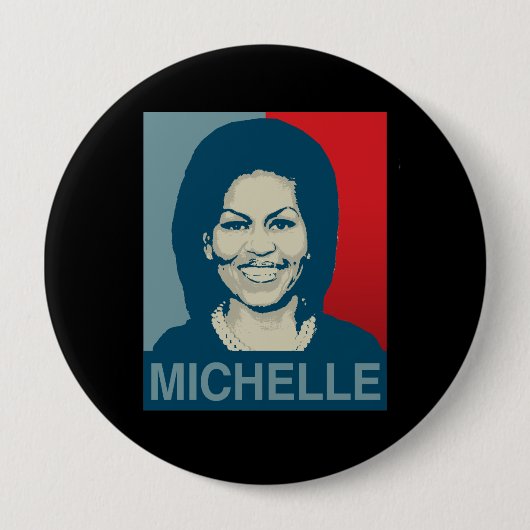 MICHELLE OBAMA HOPE -.png Ronde Button 4,0 Cm (Voorkant)