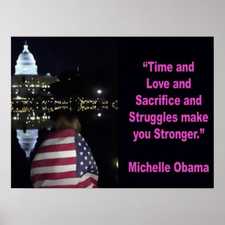Michelle Obama inspirerend citaat Poster