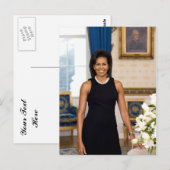 Michelle Obama "Jouw tekst here"-Briefkaart Briefkaart (Voorkant / Achterkant)