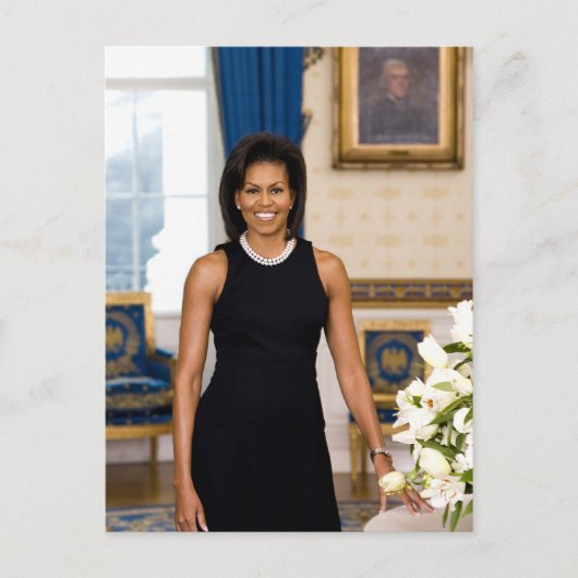Michelle Obama "Jouw tekst here"-Briefkaart Briefkaart (Voorkant)