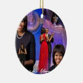 Michelle Obama Keramisch Ornament (Rechts)