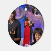 Michelle Obama Keramisch Ornament (Links)