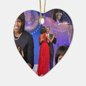 Michelle Obama Keramisch Ornament (Links)