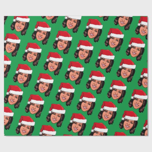 MICHELLE OBAMA Kerstmis Cadeaupapier (Vlak)