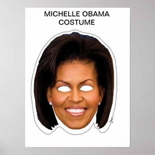 Michelle Obama kostuum Poster (Voorkant)