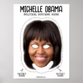 Michelle Obama kostuummasker Poster (Voorkant)