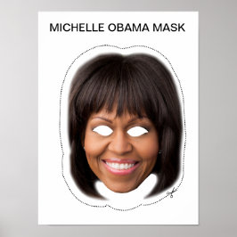 Michelle Obama Mask Poster
