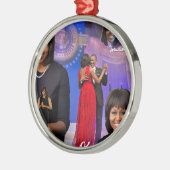 Michelle Obama Metalen Ornament (Links)