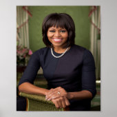 Michelle Obama Official Portrait Poster (Voorkant)