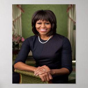 Michelle Obama Official Portrait Poster
