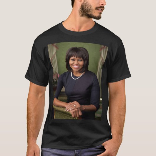 Michelle Obama Official Portrait T-shirt (Voorkant)